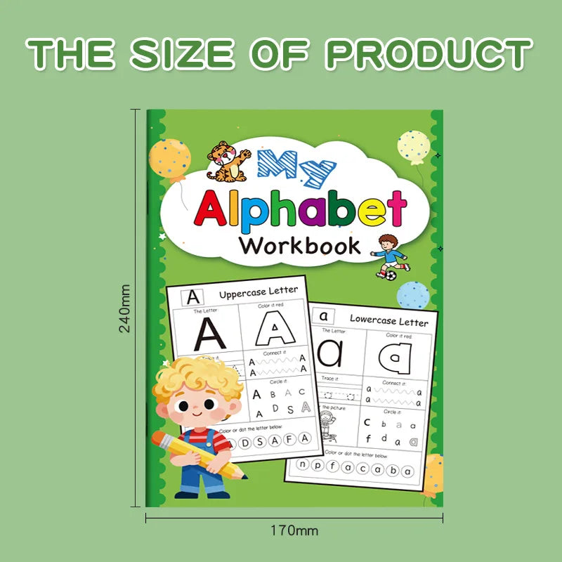 Letters A-z Alphabet Phonics Practice Workbook Preschool Learning