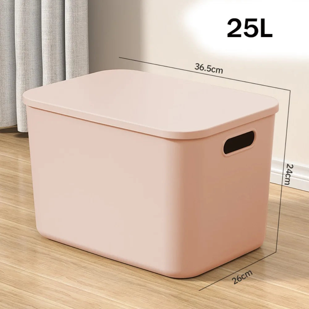 Stackable Plastic Storage Box with Lid | Home Organizer