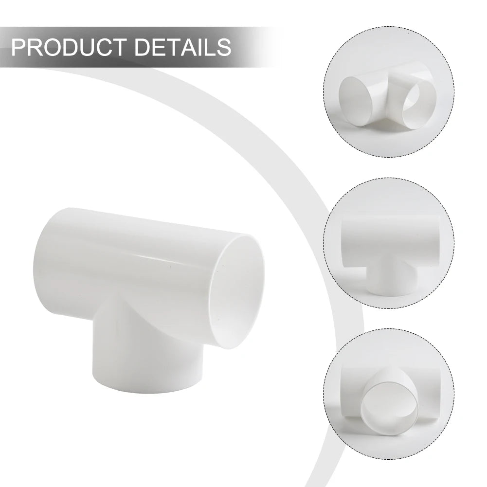 Ducting T Y Splitter Connector Extractor Fan Ventilation Duct Pipe