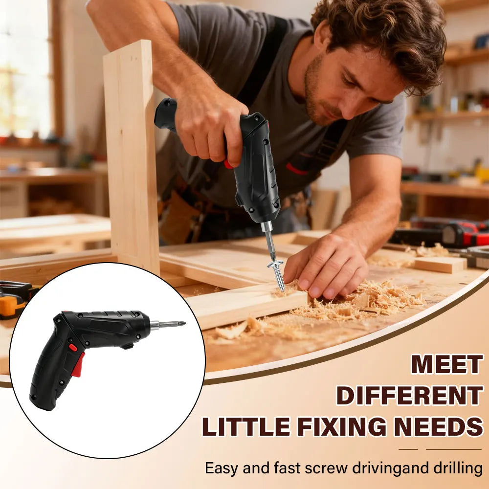 Professional Portable Electric Screwdriver 3.6V Rechargeable Lithium Cordless Tool for Home DIY Maintenance & Repair Peaceful Pleasures Health and Wellness
