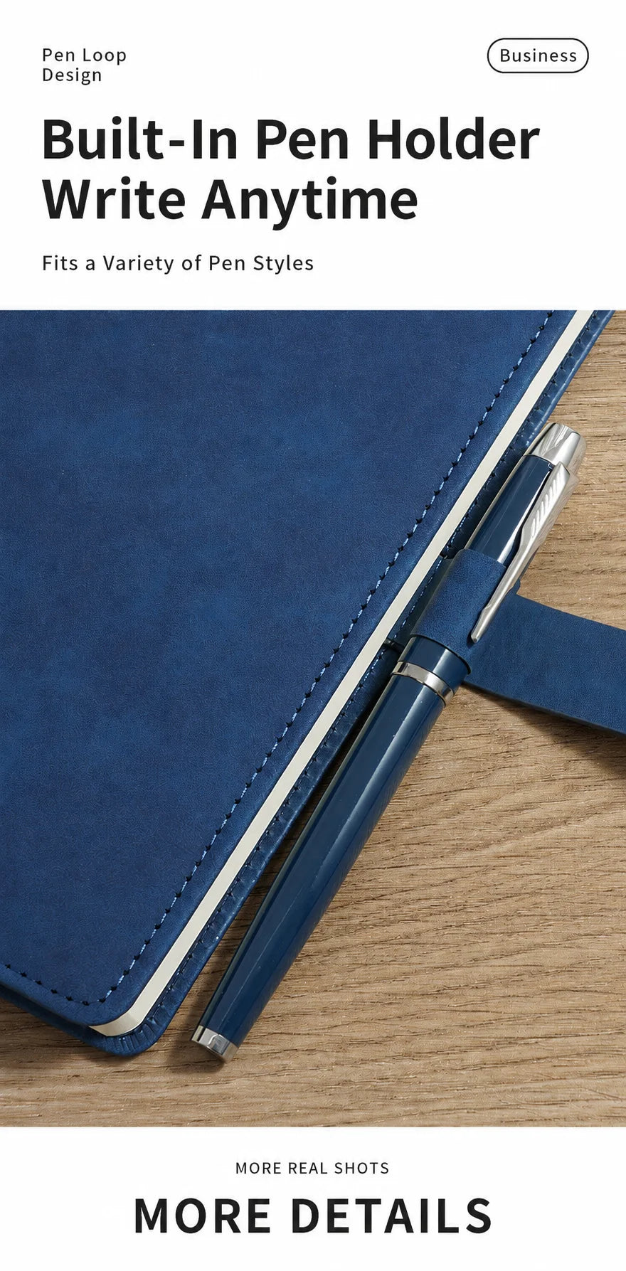 Fathers Day A5 Leather Notebook Dad Lined Journal Men Office Work