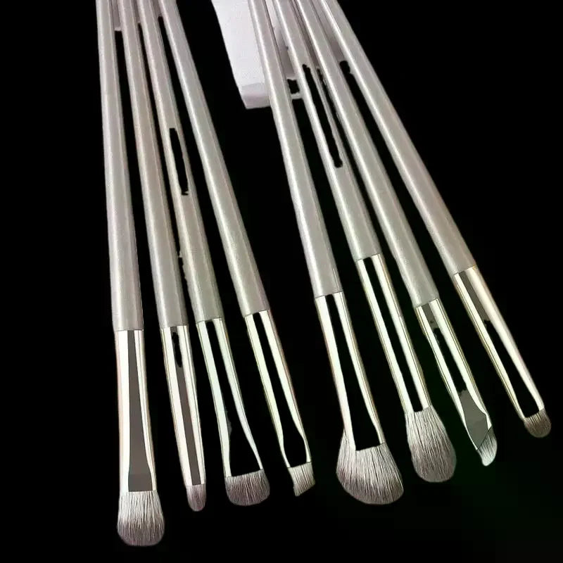 8pcs Eye Makeup Brushes Set Detail Eyeshadow Brush Makeup Brush Ultra Soft Eyeshadow Eyeliner Makeup Tool Peaceful Pleasures Health and Wellness