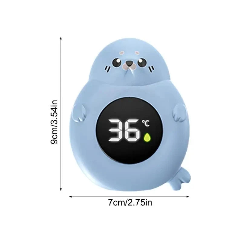 Baby bath thermometer Tub Temperature Monitor Hot Cold Water Resistant Temperature Warning Monitor Upgraded Sensor LED display Peaceful Pleasures Health and Wellness