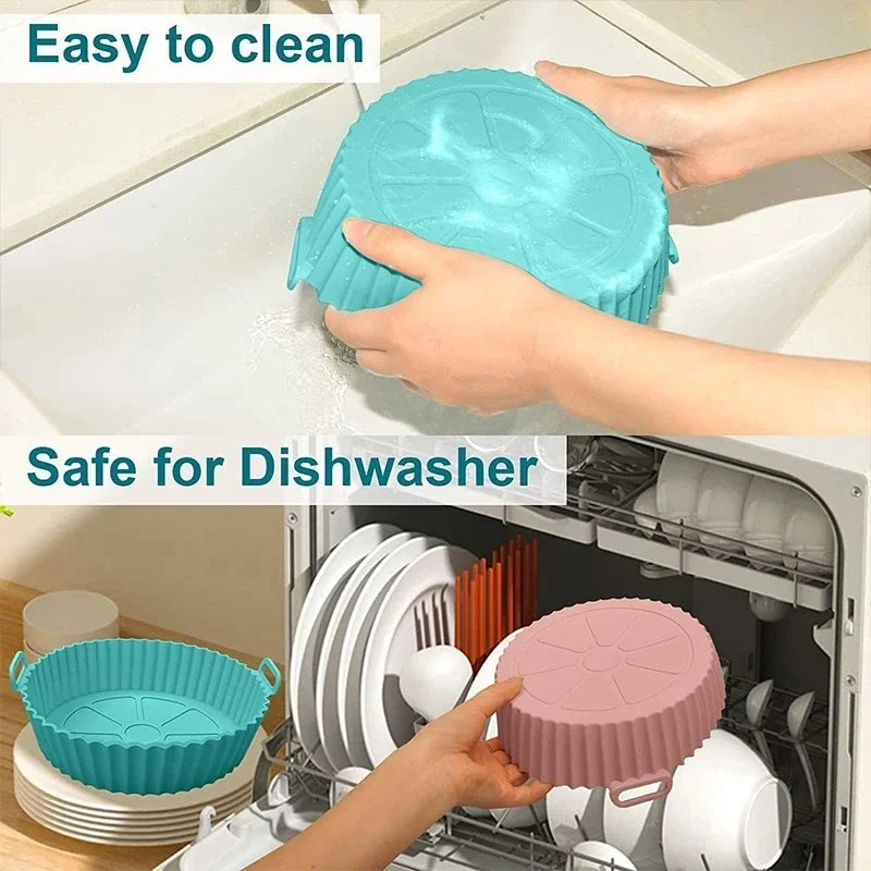 Reusable Silicone Baking Mat – Non-Stick Air Fryer Liner