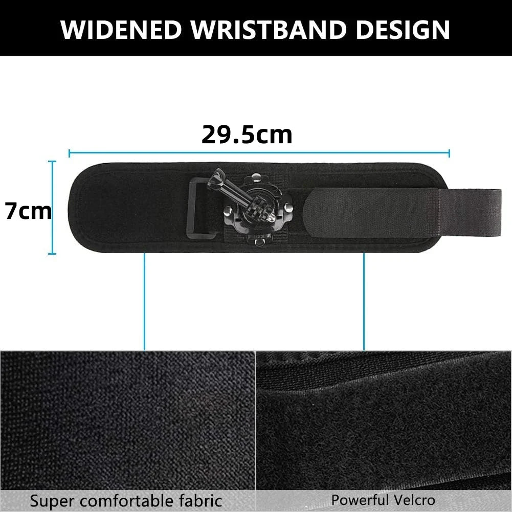 360° Rotating Wrist Strap for GoPro Hero 12 11 10 & More