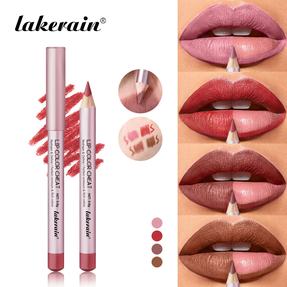 Mini Lip Liner Pen Pillow Intimacy High Color Define Sexy Lips Precision Waterproof Long-lasting Girlfriend Gifts Lip Liner Pen Peaceful Pleasures Health and Wellness