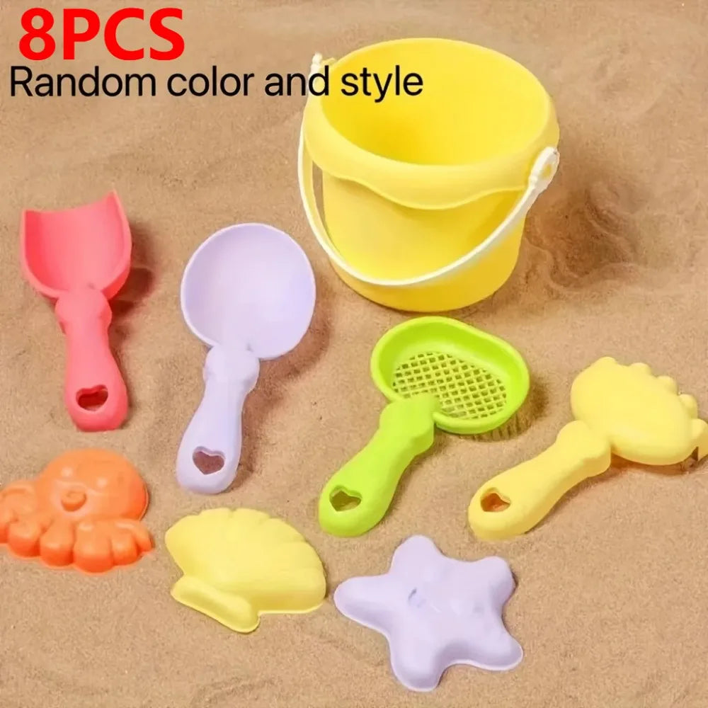 Kids Beach Sand Toys Set – Bucket, Shovel & Dinosaur Molds