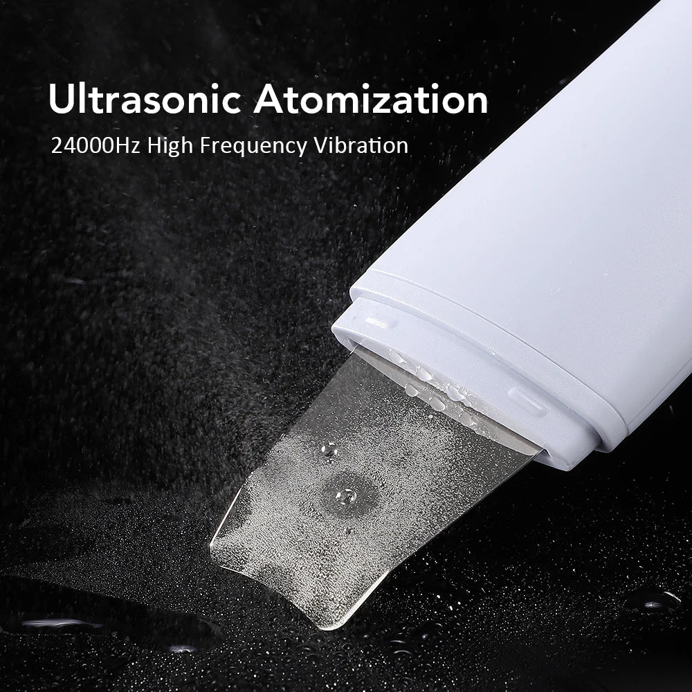 Ultrasonic Skin Scrubber Skin Spatula Ion Deep Face Cleaning 4 Modes Facial Lifting Ultrasonic Cleaner Peeling Skin Care Device Peaceful Pleasures Health and Wellness