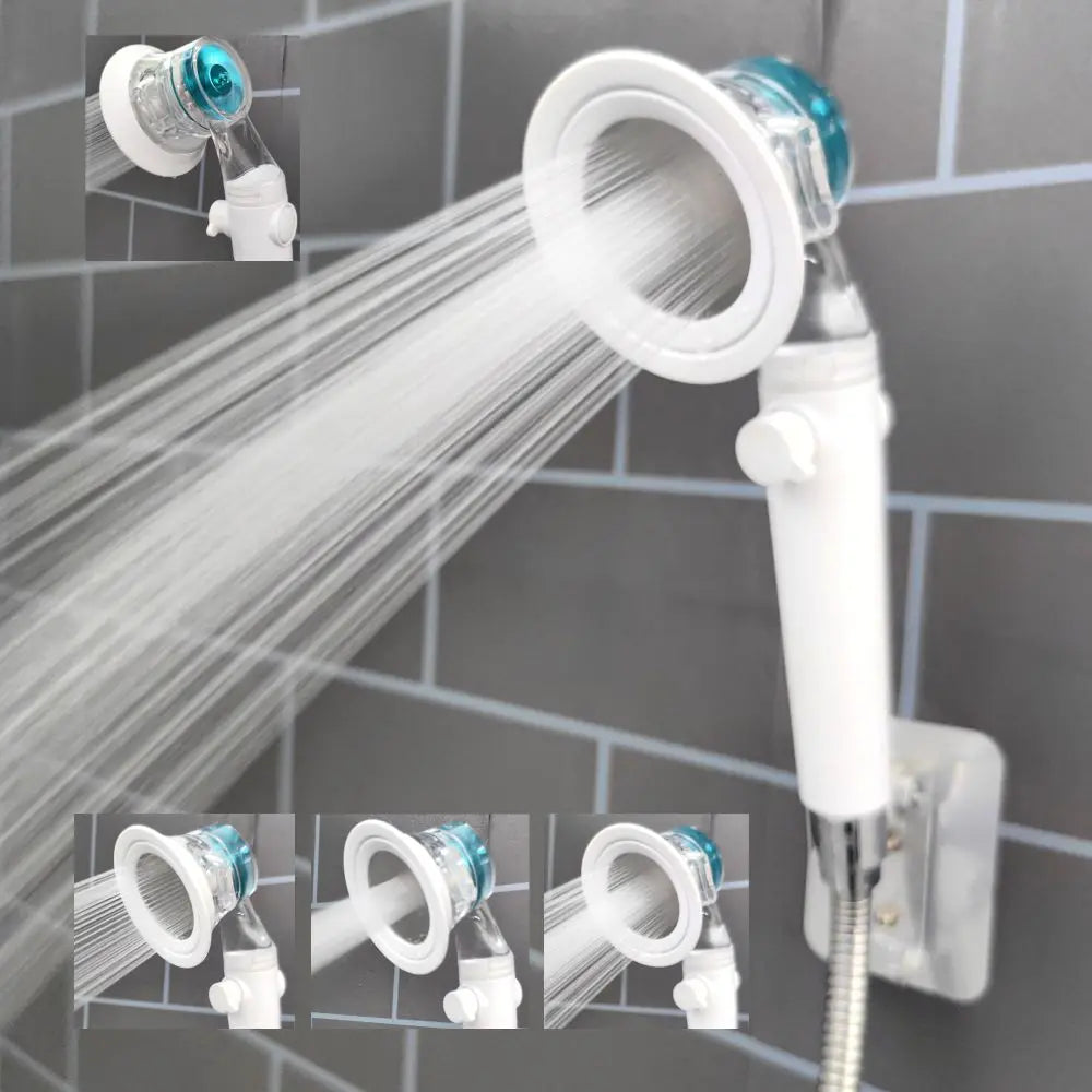 3-Mode Turbo Fan Shower Head | High Pressure & Water Saving