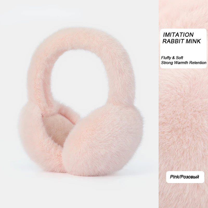 Soft Plush Ear Warmer Winter Earmuffs for Women Men Fashion Solid Color Warm Ear Cover Fashion Outdoor Cold Protection Earmuffs Peaceful Pleasures Health and Wellness