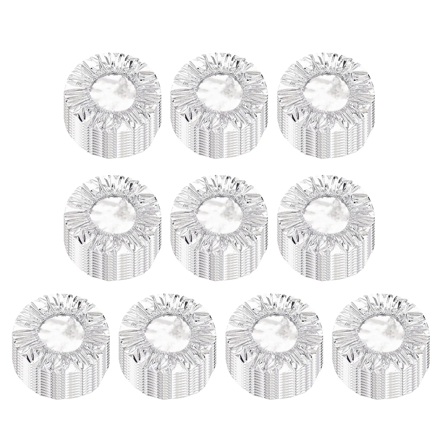 Reusable Thickened Tin Foil Food Insulation Cover Pop Up Aluminum Foil Insulation Covers for Home Dining Parties Outdoor Picnics Peaceful Pleasures Health and Wellness 100PCS