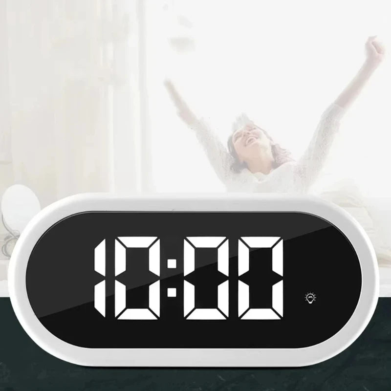 LED Digital Alarm Clock | Snooze, Dimmer & USB Charging