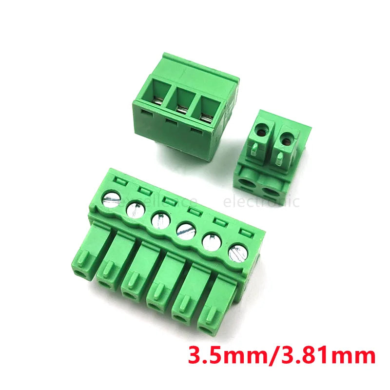 10Pcs 15EDG 3.5MM 3.81MM PCB Screw Terminal Block Connector PLUG PIN HEADER SOCKET 2/3/4/5/6/7/8/9/10/12P 3.5/3.81 KF2EDGK Peaceful Pleasures Health and Wellness
