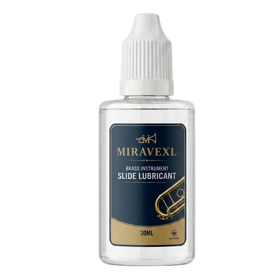 MIRAVEXL Brass Valve Oil 30ml – Trumpet, Horn, Tuba Lubricant