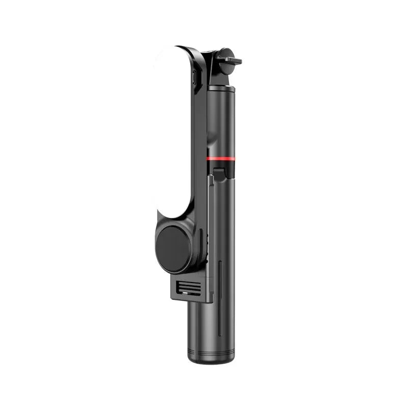 Portable Selfie Stick Phone Tripod With LED Light & Wireless Remote Extendable Tripods Stand 360 Rotation Compatible For iPhone Peaceful Pleasures Health and Wellness L15 Black