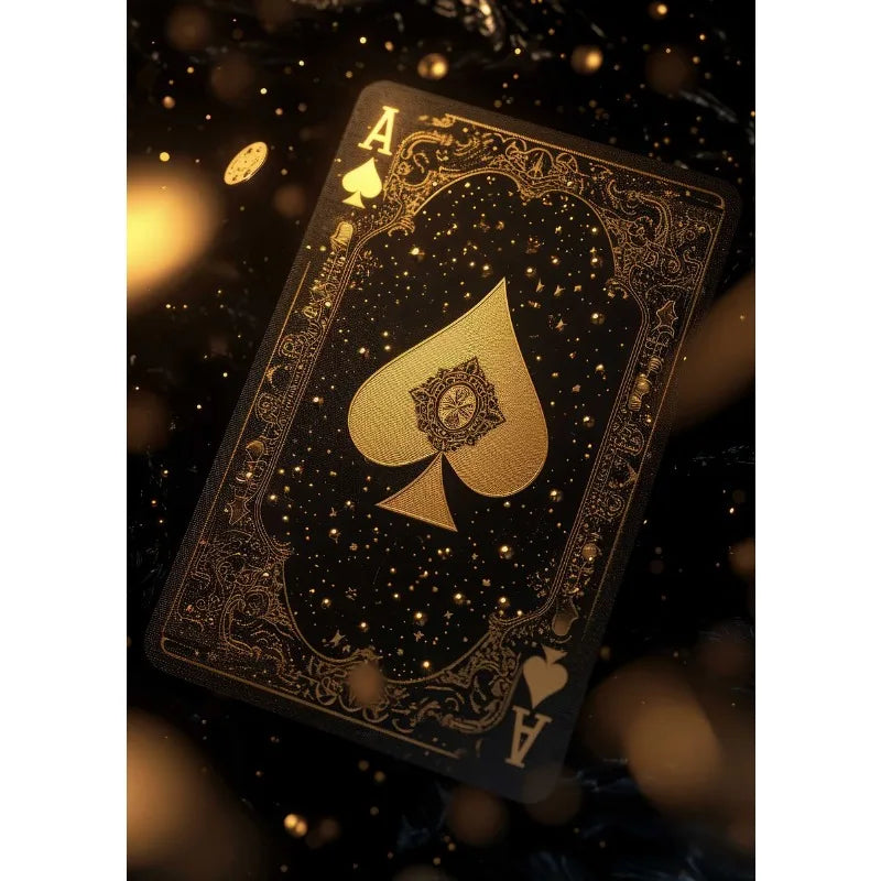 Casino Poker Dice Roulette Slots Gambling Poster Modern Print Canvas Painting Wall Art Picture for Club Living Room Home Deco Peaceful Pleasures Health and Wellness