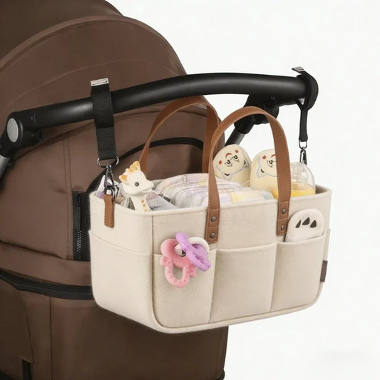 Baby Felt Nursery Organizer Diaper Caddy Basket with Handle Diaper Caddy Organizer Oasis Select