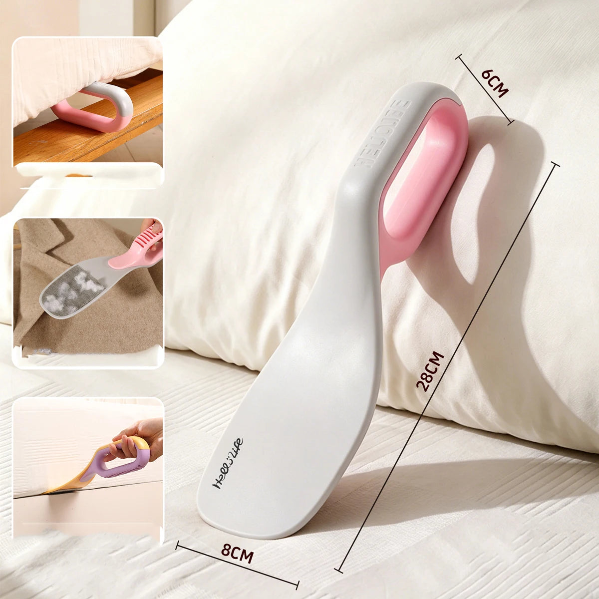 2-in-1 Mattress Organizer and Fixer Labor-saving Bed Lifter Bed Sheet Gap Adjuster Bed Raiser Portable Sheet Changing Tool Peaceful Pleasures Health and Wellness Grey