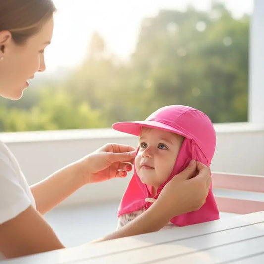 Kids UV-Protection Wide Brim Sun Hat | Breathable Ice Silk Kids Sun Hat Oasis Select