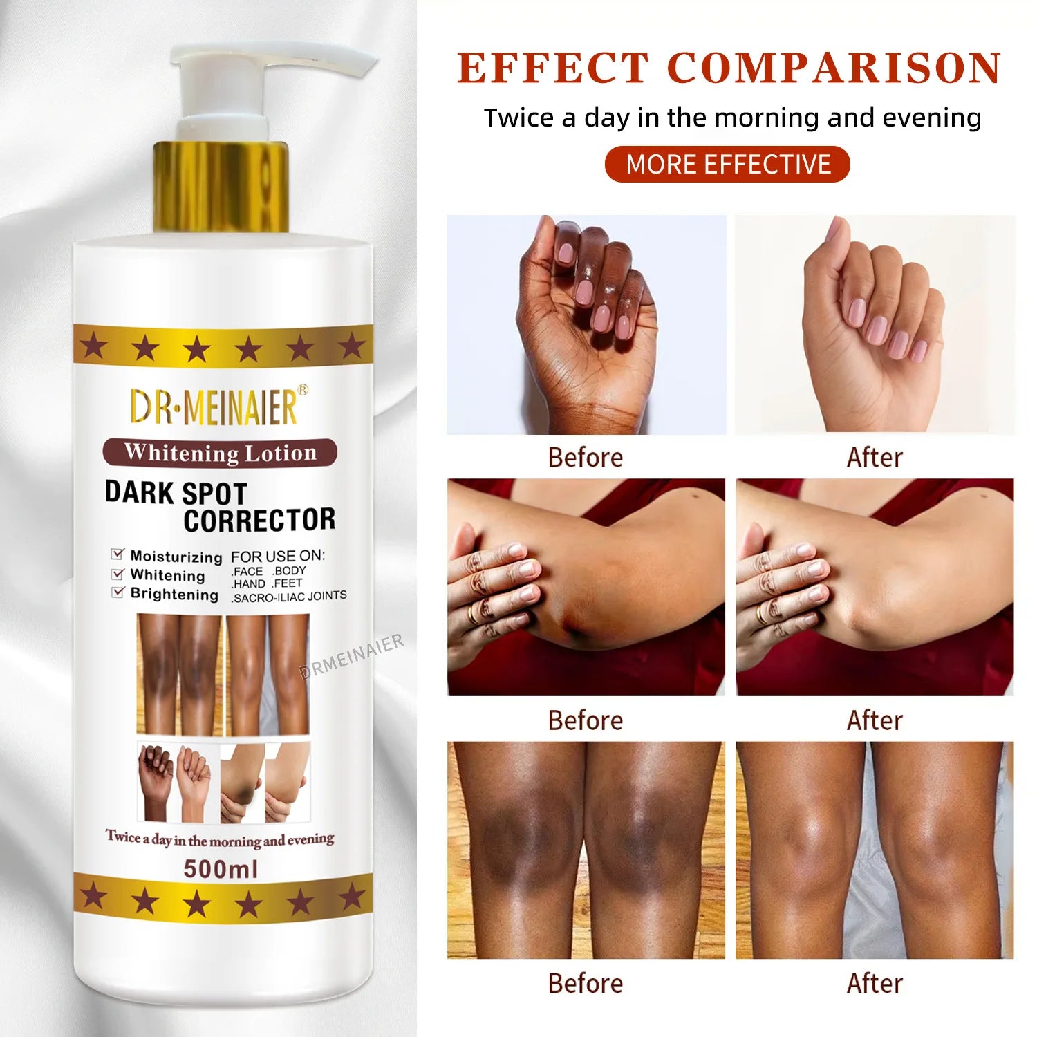 500ml Vegan Brightening Body Lotion, with AHA, Niacinamide, Moisturizing, Hydration, for All Skin Type, Radiant Skin Body Cream Peaceful Pleasures Health and Wellness