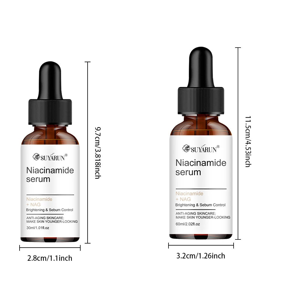 SUYARUN Niacinamide Serum 2% Formula - Moisturizing & Hydrating Facial Care, Brightening & Anti-Aging, For All Skin Types. Peaceful Pleasures Health and Wellness
