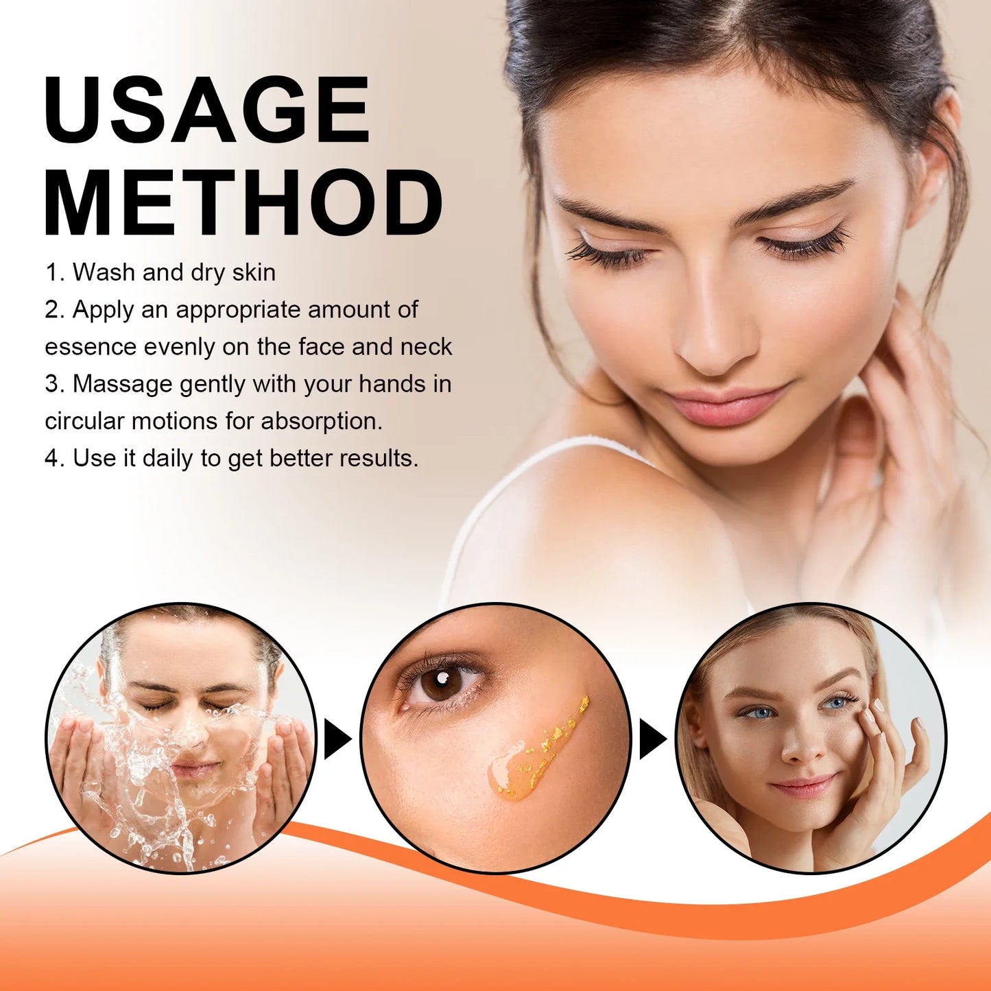 24K Gold Peptide Firming Face Serum 120ml – All Skin Types