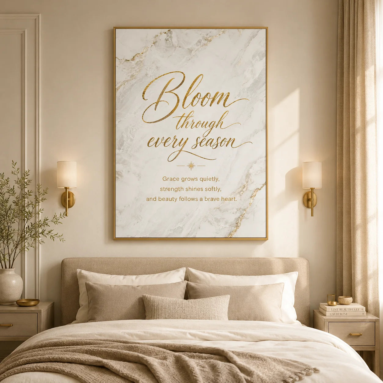 Nordic Luxury Marble Wall Art Gold Pineapple Canvas Painting Poster Print Bedroom Living Room Decor Peaceful Pleasures Health and Wellness