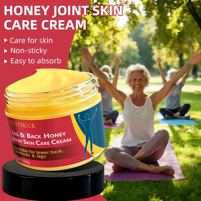 Honey Joint Care Cream for Lower Back Hips And Legs - Firming Lifting Deep Moisturization Joint Protection Peaceful Pleasures Health and Wellness