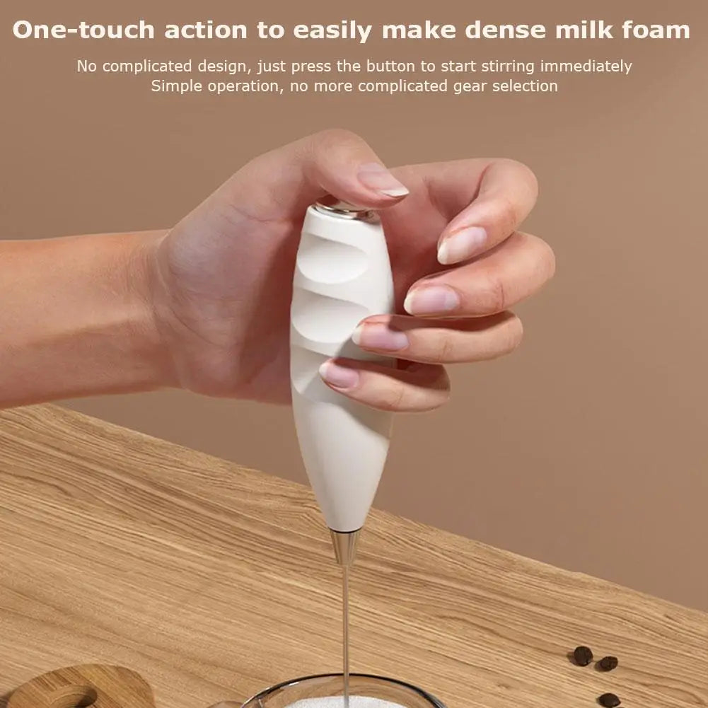 Mini Multifunctional Handheld Coffee Electric Mixer Whisk Mixer Handheld Egg Beater Cappuccino Frother Mixer Kitchen Whisk Tools Peaceful Pleasures Health and Wellness