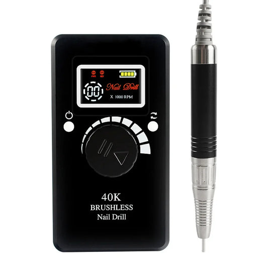 40000RPM Brushless Electric Nail Drill | Rechargeable Manicure Tool Electric Nail Drill Peaceful Pleasures Health and Wellness