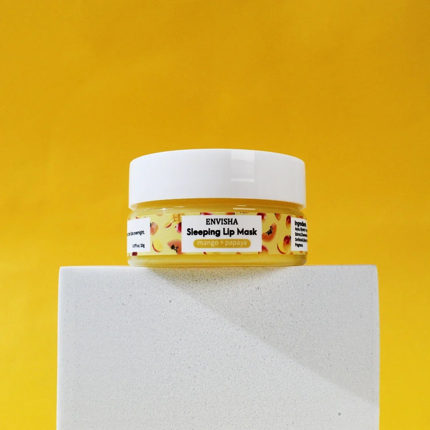 ENVISHA Peach Lip Sleep Mask – Overnight Moisturizing & Line-Fading 20g