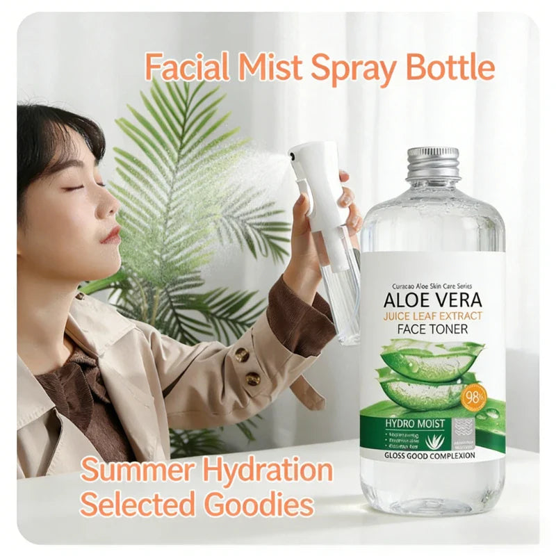 500ml Aloe Vera Facial Toner Hydrating Spray – Dry Skin