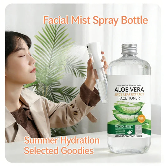 500ml Aloe Vera Facial Toner Hydrating Spray – Dry Skin Facial Toner Spray Oasis Select