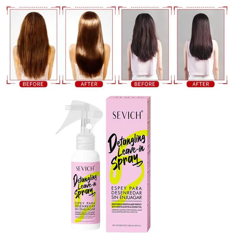 Keratin Hair Smoothing Spray Hair Conditioner Keratin Hair Treatment For Dyeing Damaged Anti-frizzle Soften Shiny Hair Care Oil Peaceful Pleasures Health and Wellness