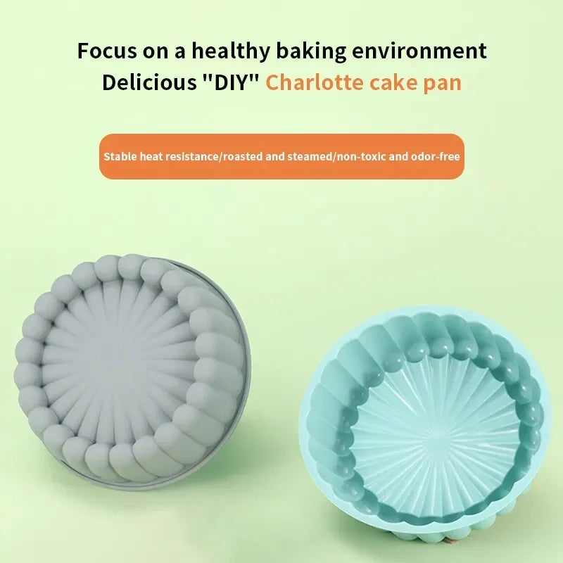 Round Silicone Cake Pan – Non-Stick DIY Baking Mold