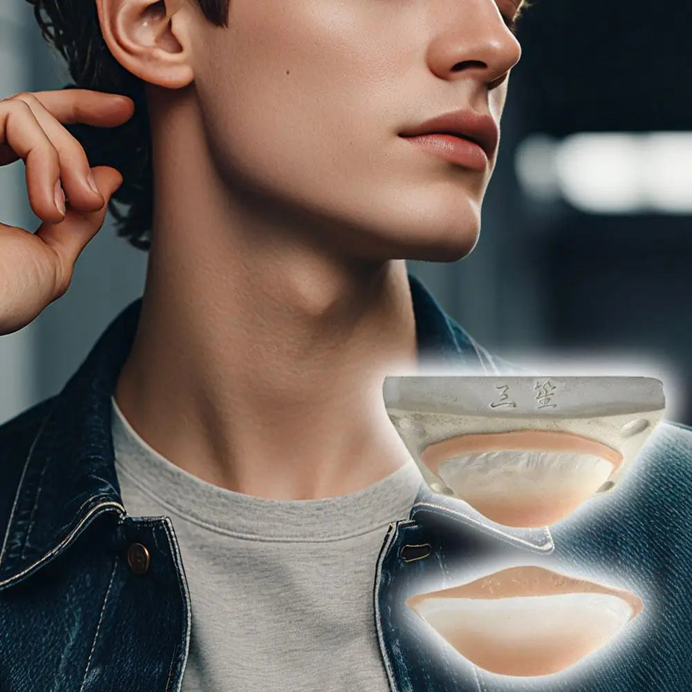 1Pc Realistic Silicone Fake Nose & Chin Prosthetic,Reusable Skin-Friendly3D Fake Nose Special Effects Makeup Tools for Cosplay Peaceful Pleasures Health and Wellness