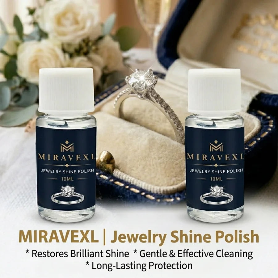 MIRAVEXL Gold & Silver Jewelry Cleaner Polish Solution 10ml