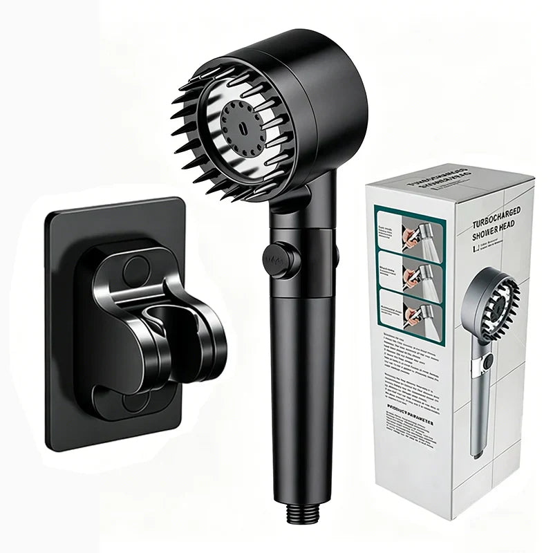 3-Mode High Pressure Filter Shower Head | One-Click Stop