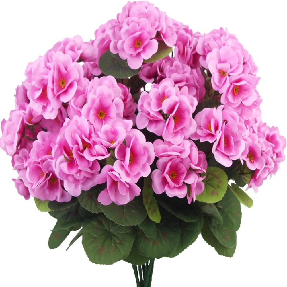 Artificial Silk Begonia Flower Branch – Home Wedding Party Decor