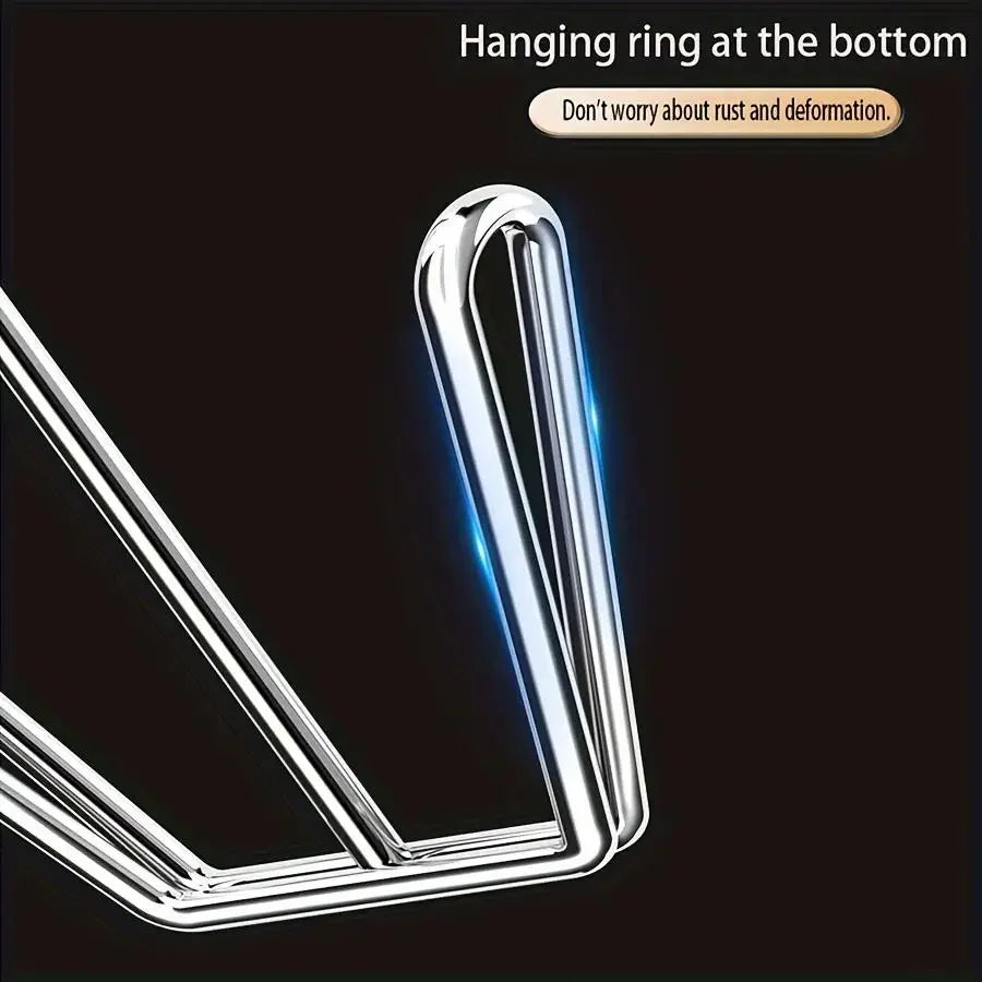 Stainless Steel Shoe Hanger Rack – Double Hook Drying Design