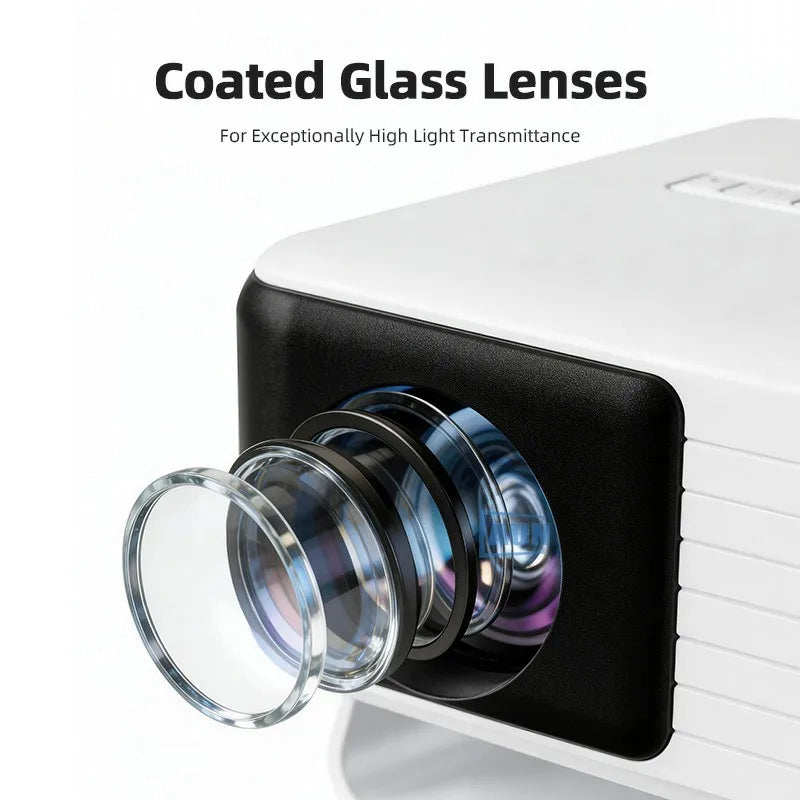 AUN Y3 Mini LED Projector 1080P Home Theater HDMI iPhone Mirror Peaceful Pleasures Health and Wellness