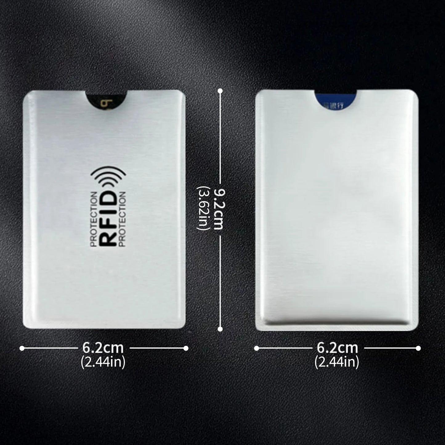 Portable RFID Blocking Sleeves Multi-color Credit Card Protector Protect Your Cards From Electronic Theft Peaceful Pleasures Health and Wellness