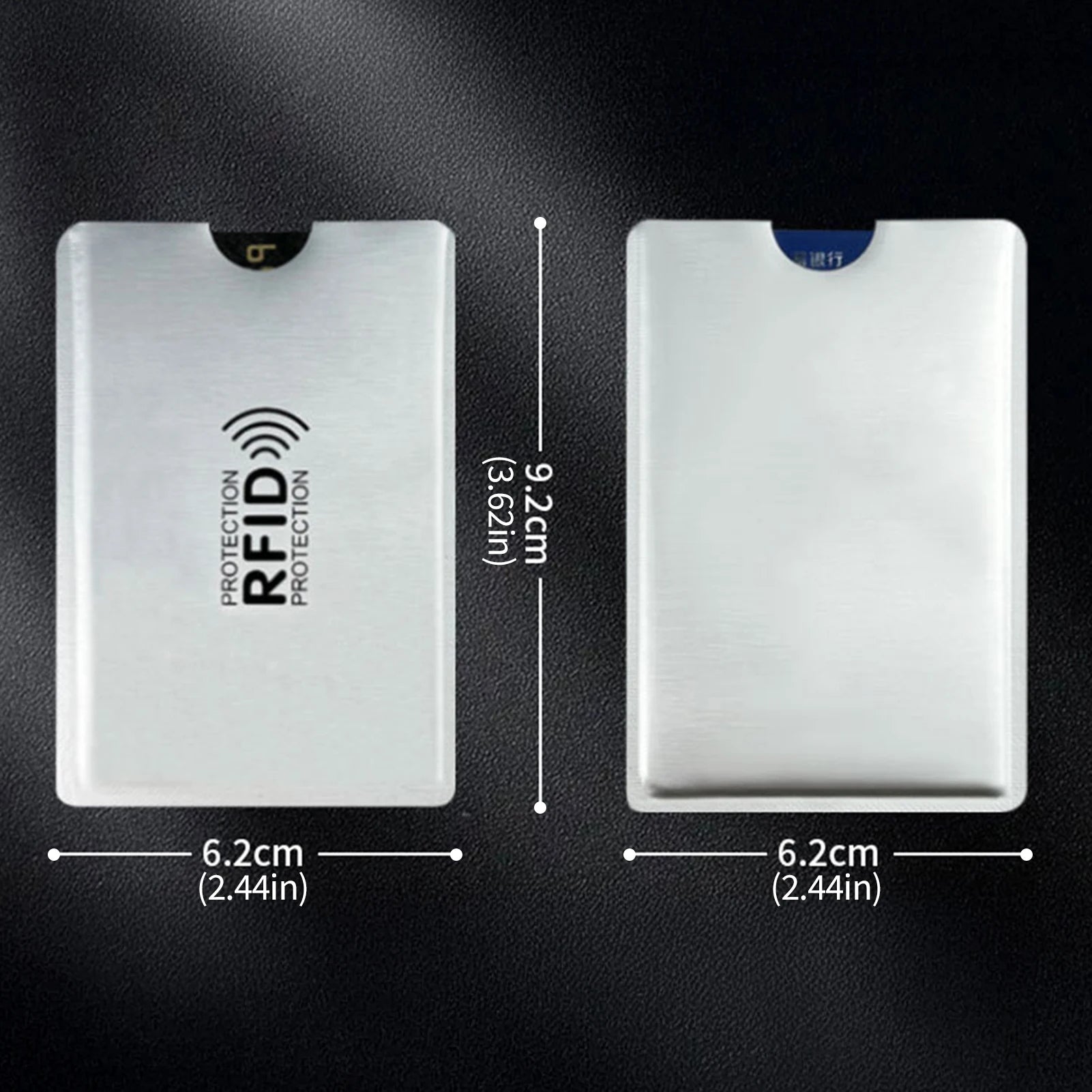 Portable RFID Blocking Sleeves Multi-color Credit Card Protector Protect Your Cards From Electronic Theft Peaceful Pleasures Health and Wellness