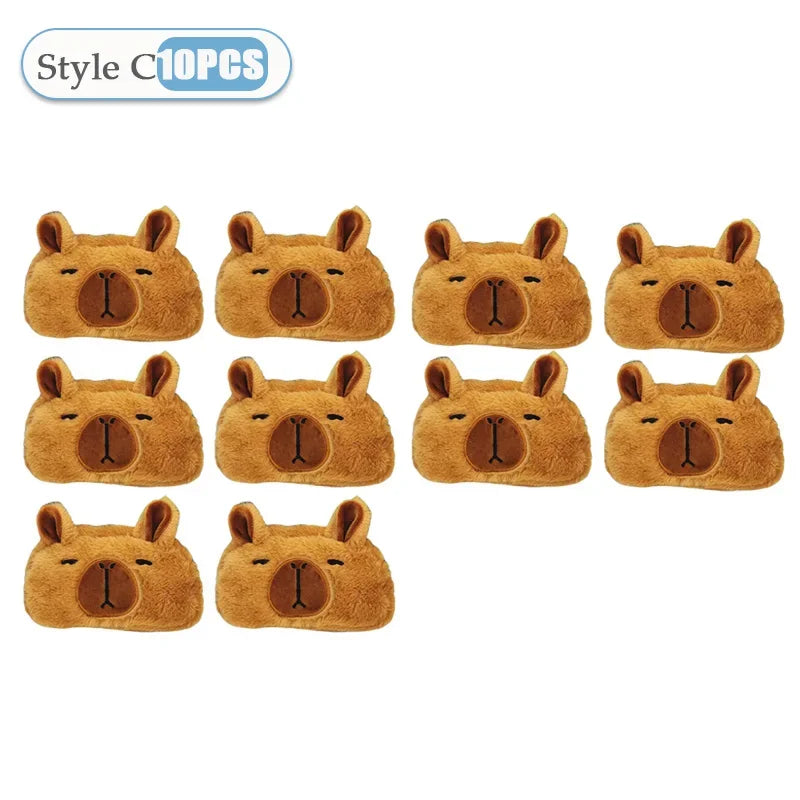 Kids Cute Capybara Plush Pencil Case – Large Capacity Pouch