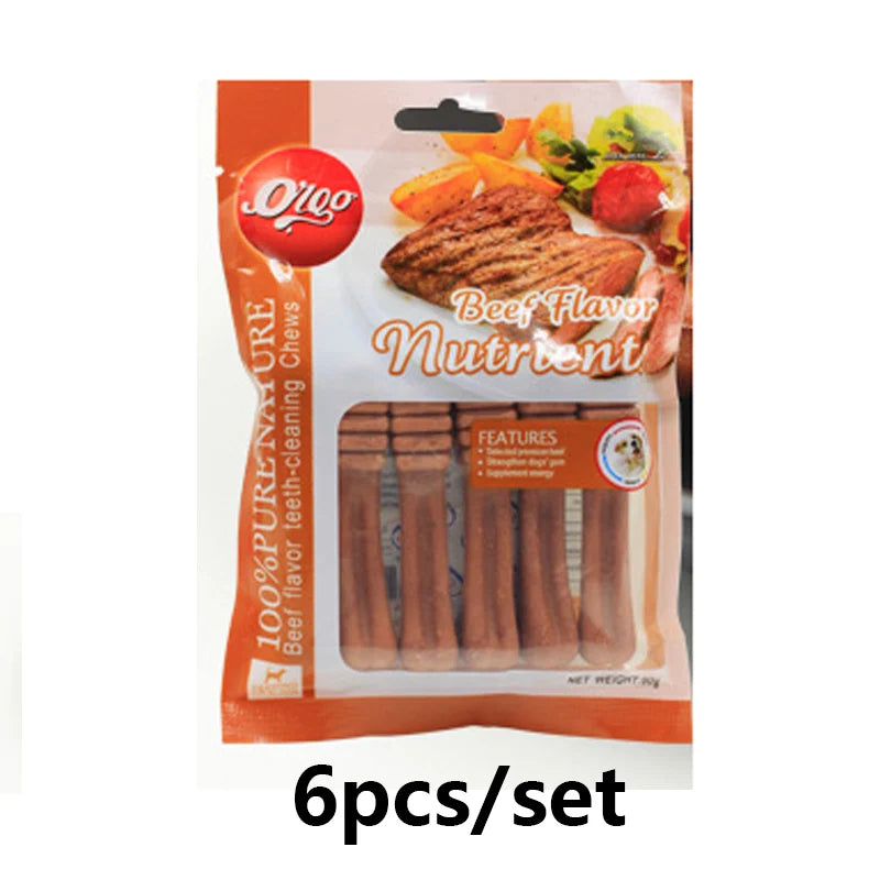 Beef Flavored Dog Chew Toys | Dental Sticks for Teeth Cleaning