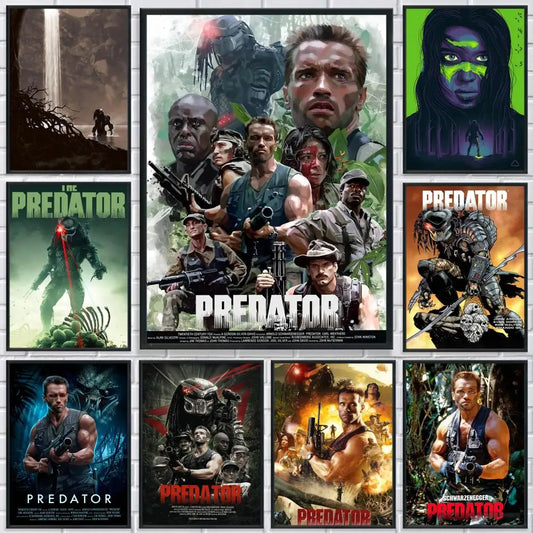 The Predator Movie Poster – HD Self-Adhesive Waterproof Wall Art Movie Wall Poster Peaceful Pleasures Health and Wellness