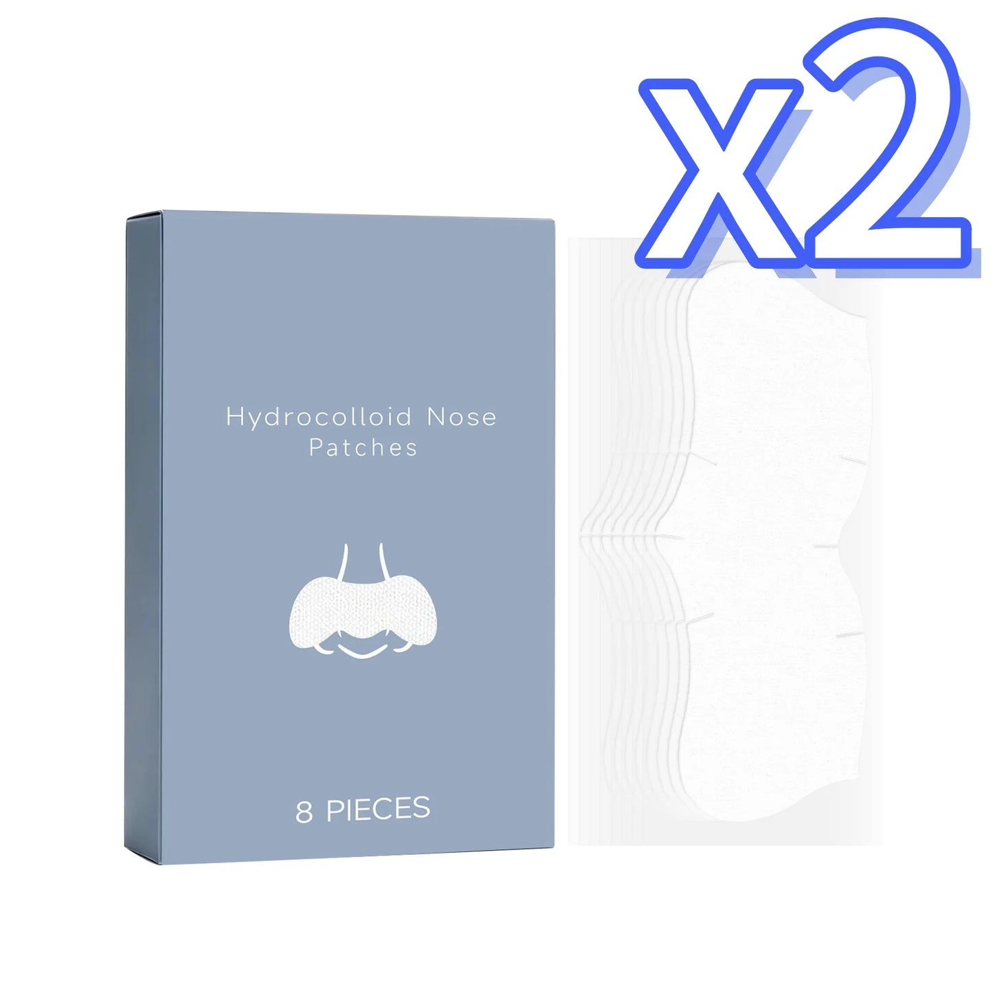 Nicotinamide Nose Patches Clean Excess Oil Unclog Pores Remove Blackheads Smooth Rough Skin Hyaluronic Acid Pore Cleansing Patch Peaceful Pleasures Health and Wellness 8pcs Boxed X 2PCS