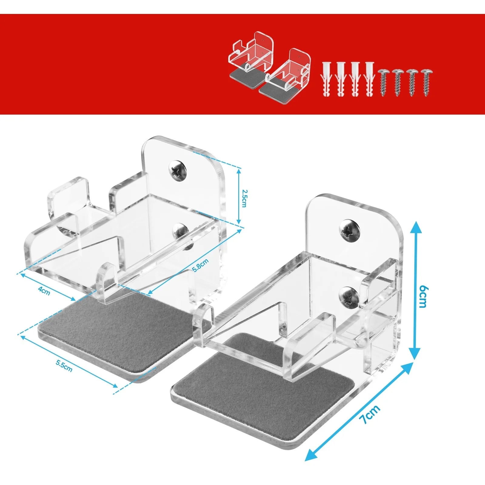 A Set Of Mounting Brackets For Switch 1/2 Console Wall Mount Bracket Console Storage Bracket With Screws Easy To Install Peaceful Pleasures Health and Wellness