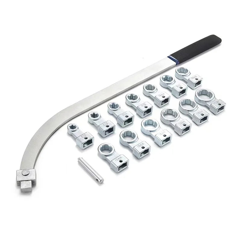 Professional Heavy Duty 15PCS Belt Tensioner Wrench Set Idler Pulley Tool for Auto Mechanics Peaceful Pleasures Health and Wellness