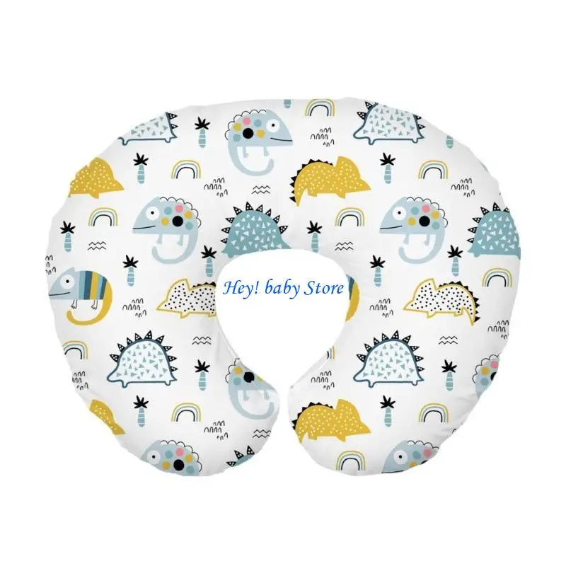 Baby Nursing Pillow Cover | Breathable Cotton, Detachable Sleeve